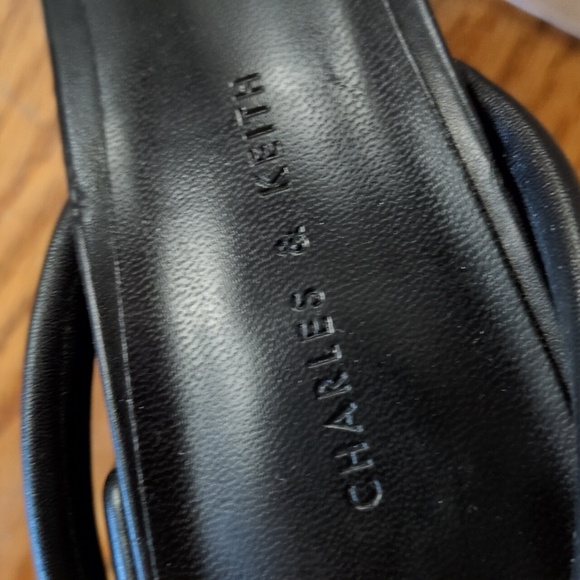 Charles & Keith Black Platform Ankle Strap Sandals Size 36 - Picture 12 of 15